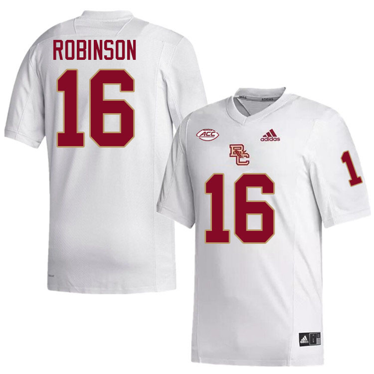 Jacobe Robinson Jersey,#16 Jacobe Robinson Boston College Eagles Football Jersey,Uniforms-White